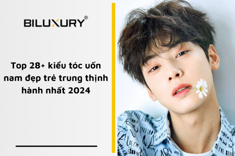 Bộ dụng cụ cơ bản để vuốt tóc side part 7/3 vuốt rủ gồm máy sấy tóc, lược, sáp vuốt tóc và gôm xịt tóc, được sắp xếp gọn gàng trên bàn.